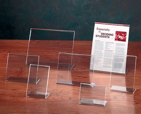 clear plastic table sign holders.